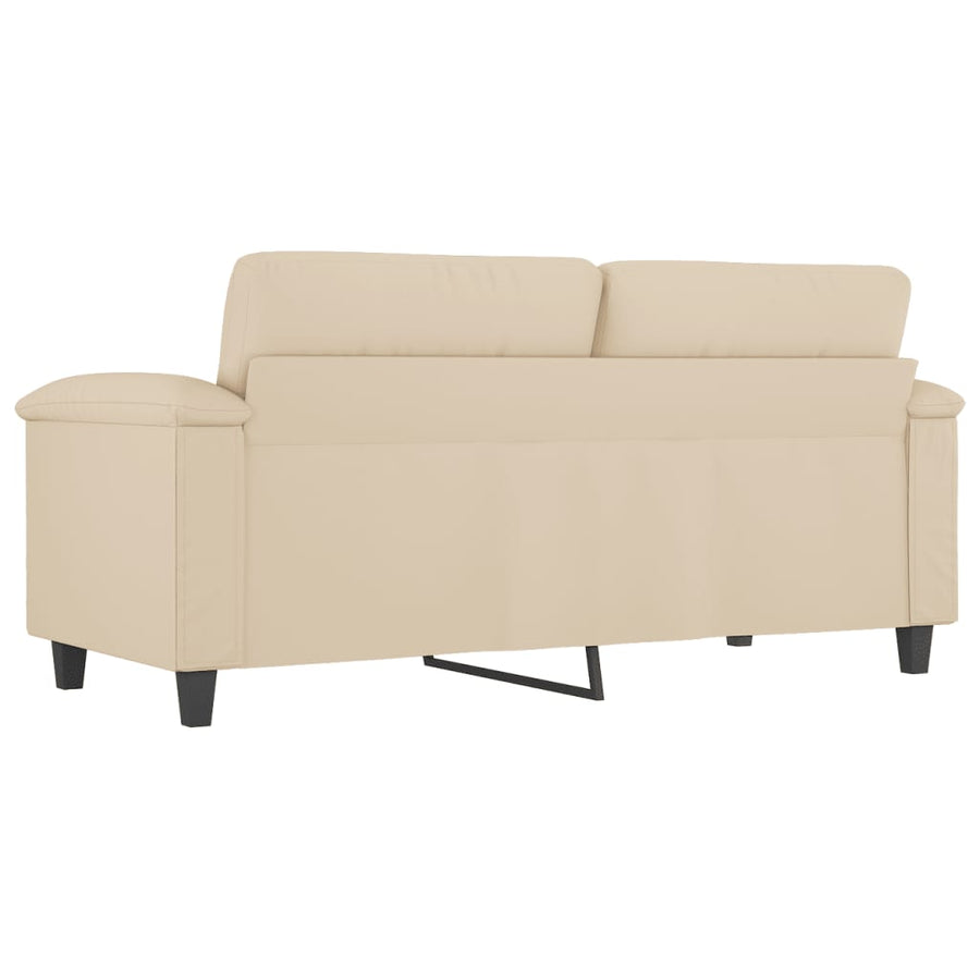 Tweezitsbank Microvezelstof 140 cm Crème