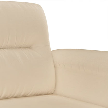 Tweezitsbank Microvezelstof 140 cm Crème