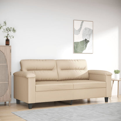 Tweezitsbank Microvezelstof 140 cm Crème