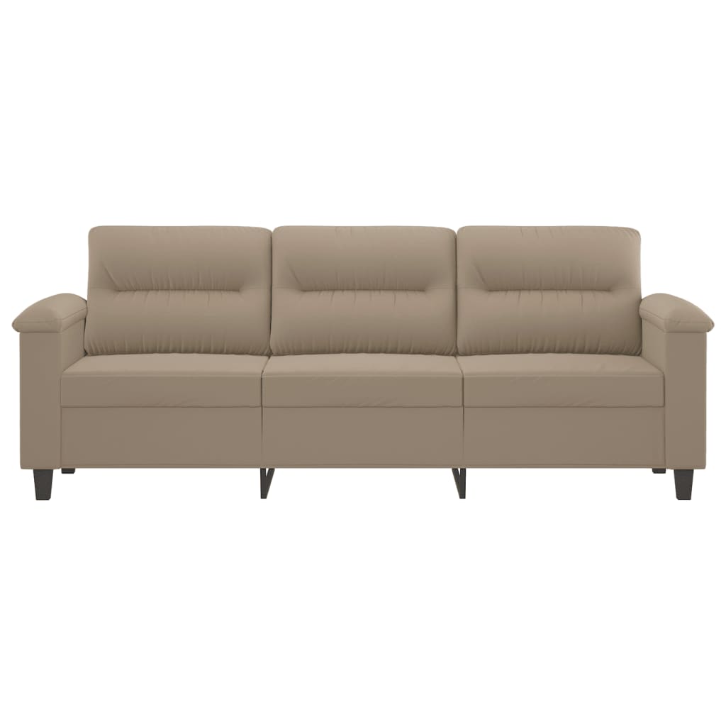 Driezitsbank Microvezelstof 180 cm Taupe