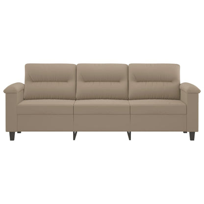 Driezitsbank Microvezelstof 180 cm Taupe