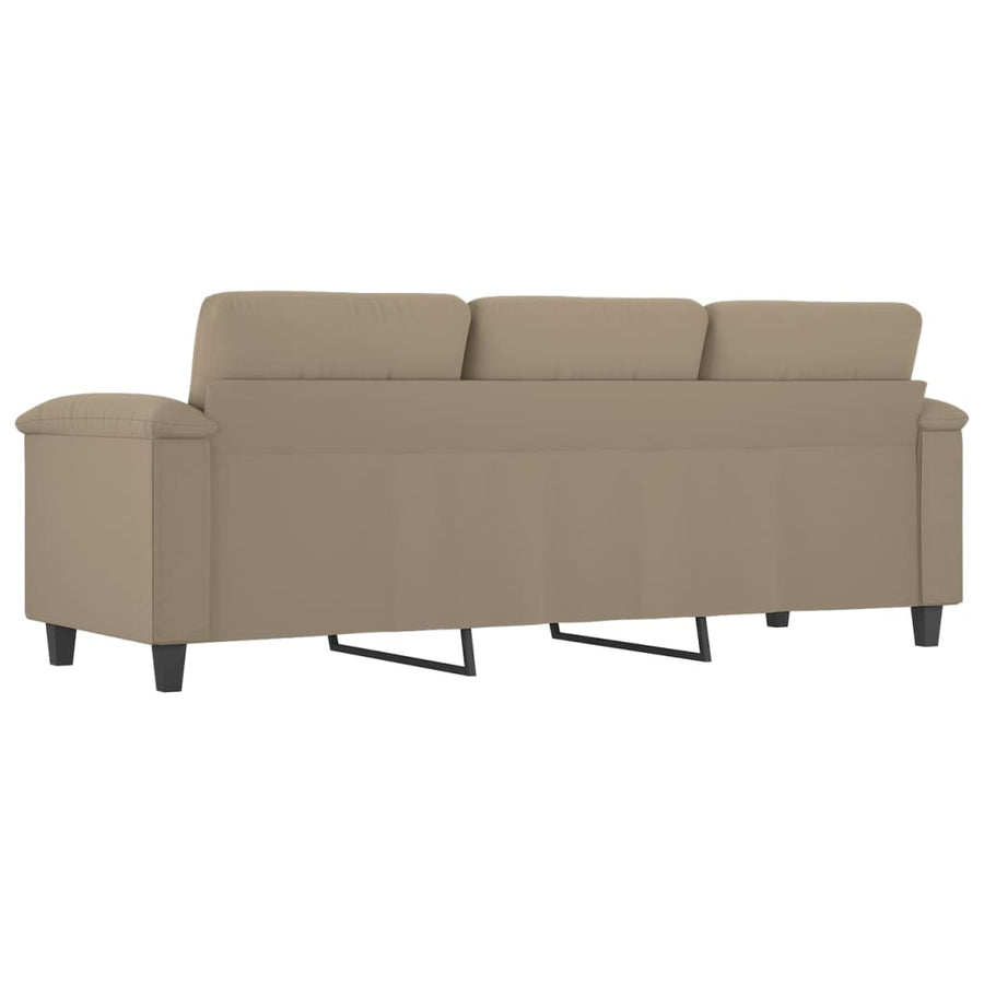 Driezitsbank Microvezelstof 180 cm Taupe