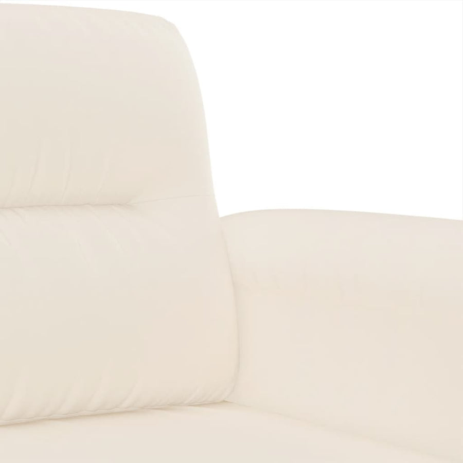 Driezitsbank Microvezelstof 180 cm Beige