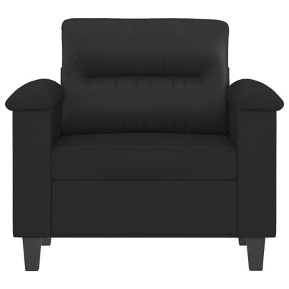 Fauteuil Kunstleer 60 cm Zwart