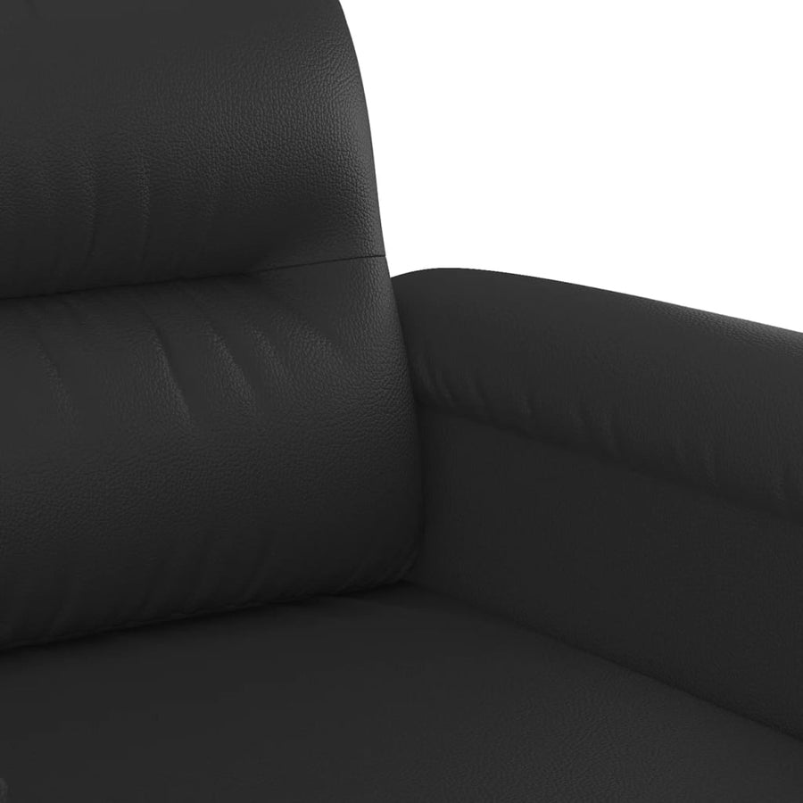 Fauteuil Kunstleer 60 cm Zwart