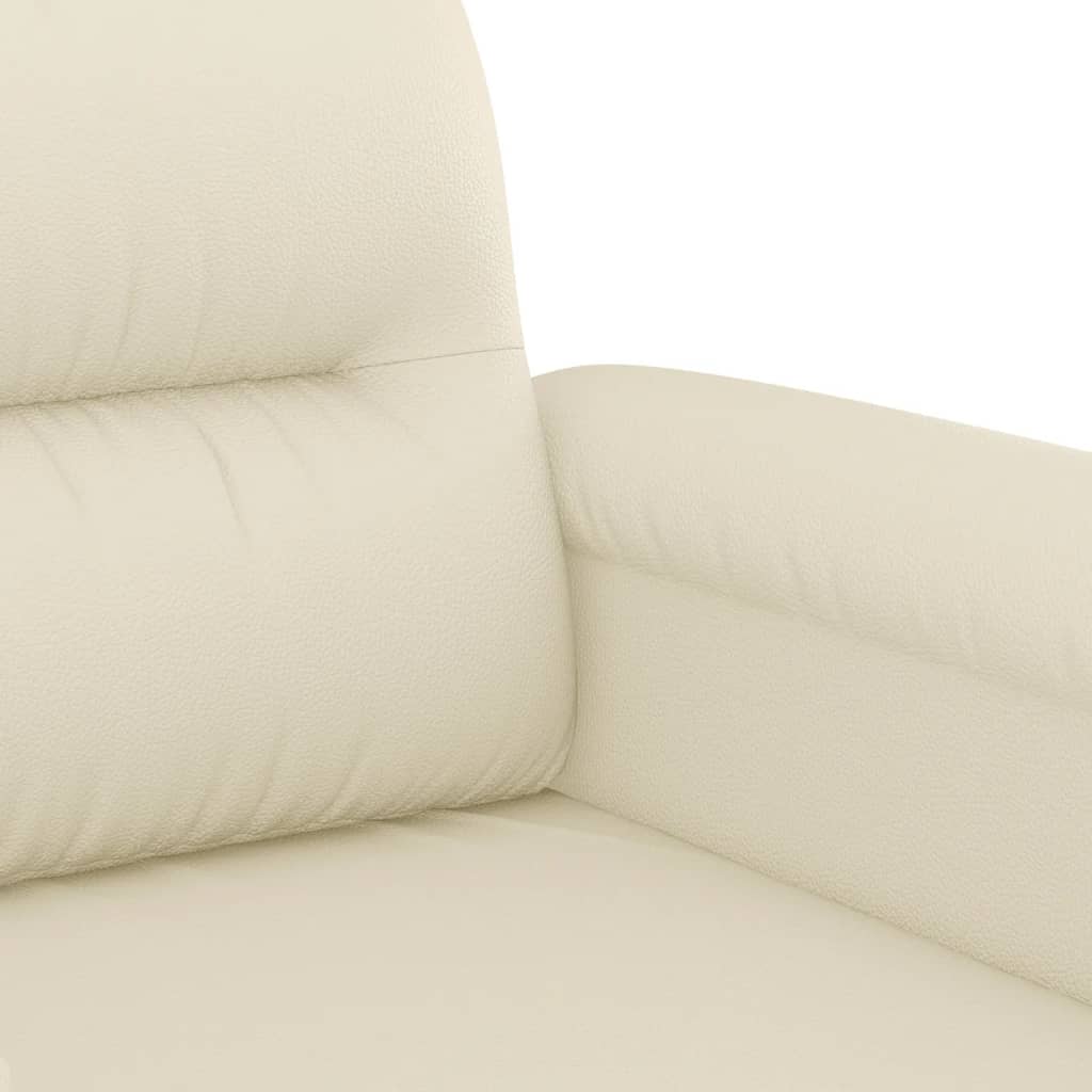Fauteuil Kunstleer Kleurig 60 cm Crème