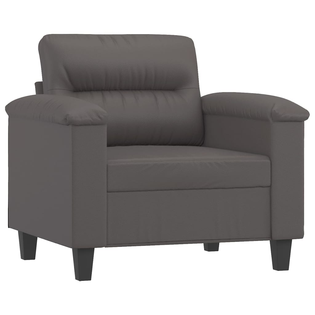 Fauteuil Kunstleer 60 cm Grijs