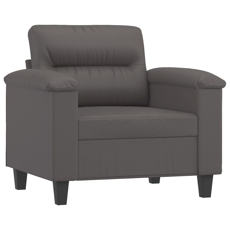 Fauteuil Kunstleer 60 cm Grijs