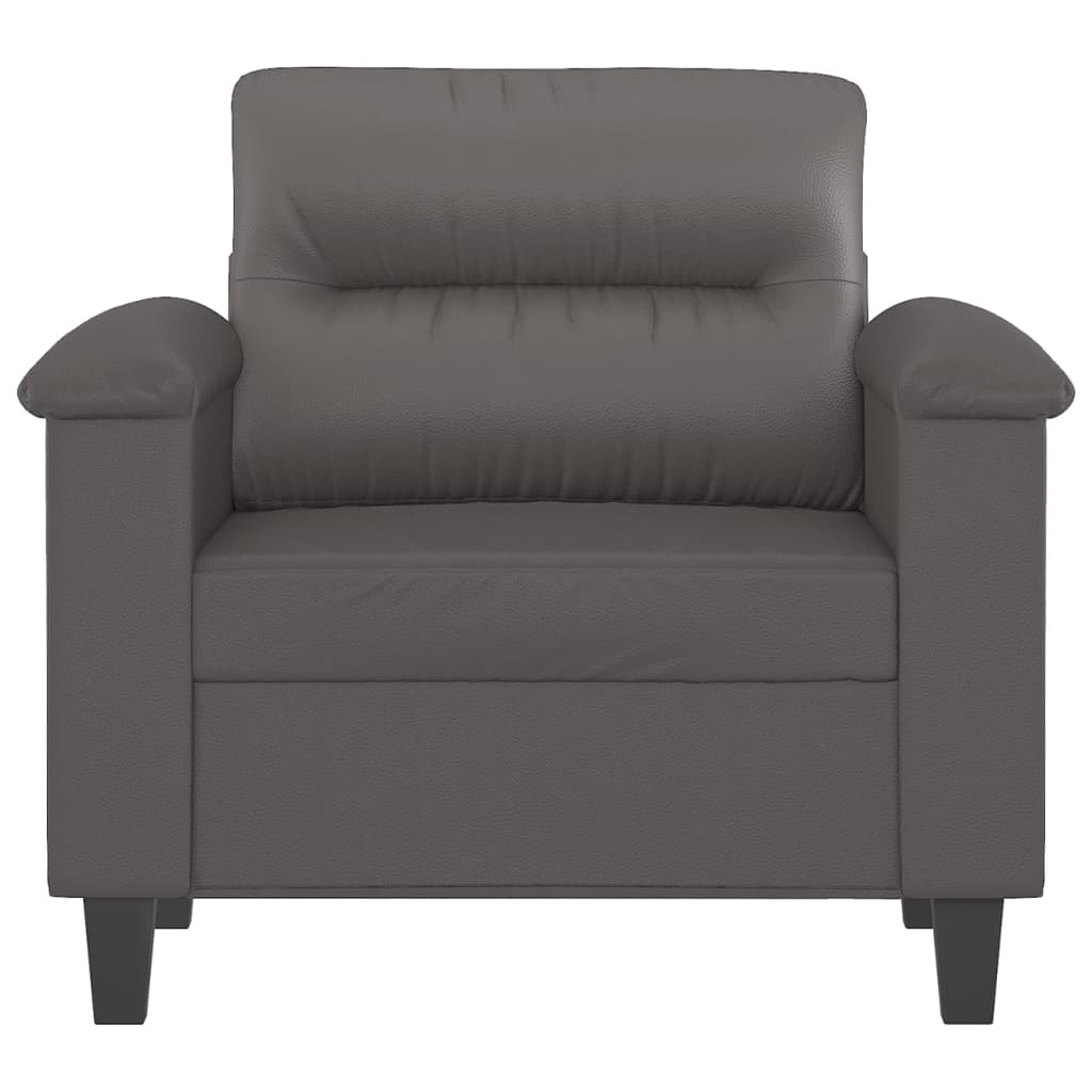 Fauteuil Kunstleer 60 cm Grijs