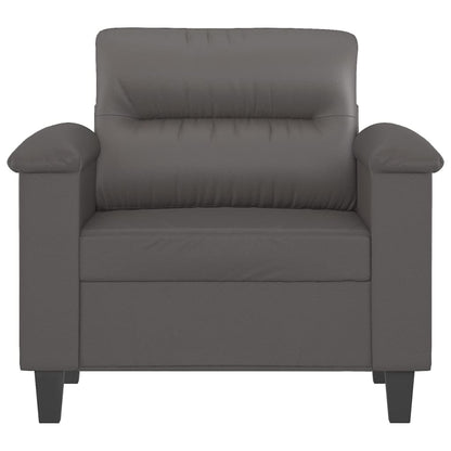 Fauteuil Kunstleer 60 cm Grijs