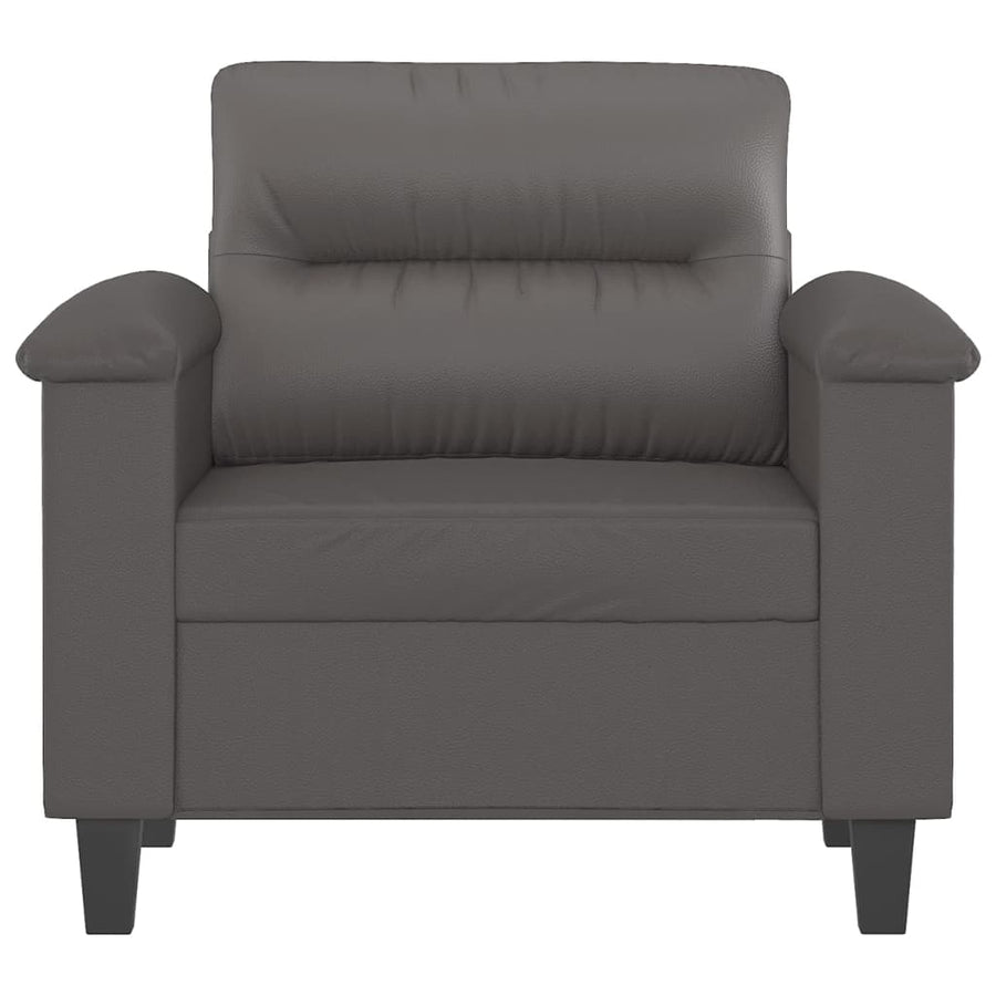 Fauteuil Kunstleer 60 cm Grijs