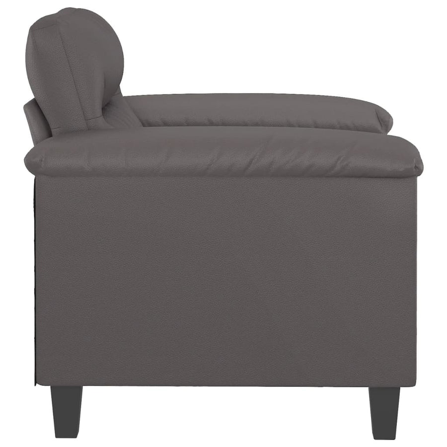 Fauteuil Kunstleer 60 cm Grijs
