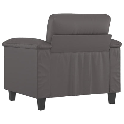 Fauteuil Kunstleer 60 cm Grijs