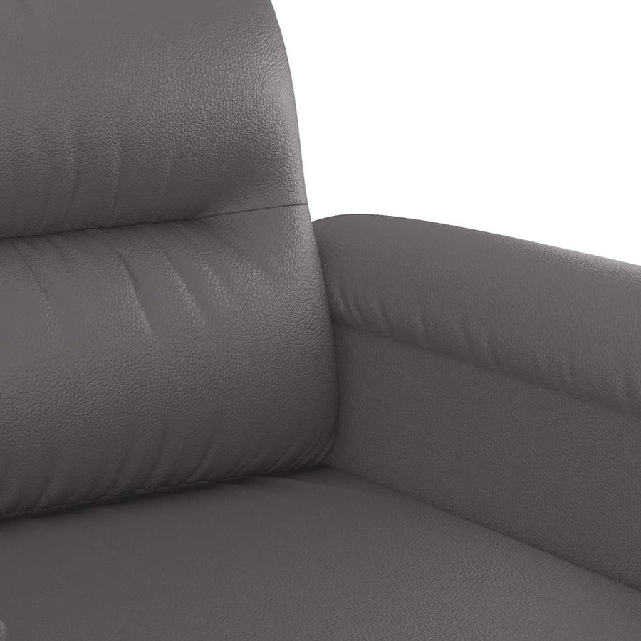 Fauteuil Kunstleer 60 cm Grijs