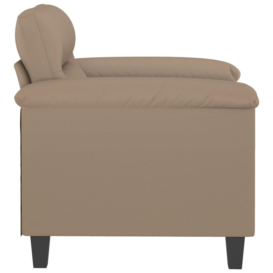 Fauteuil Kunstleer Kleurig 60 cm Cappuccino