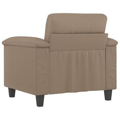 Fauteuil Kunstleer Kleurig 60 cm Cappuccino