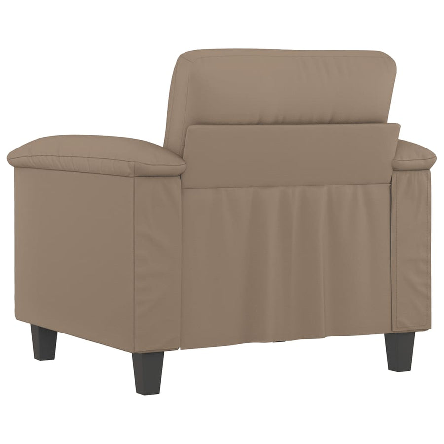Fauteuil Kunstleer Kleurig 60 cm Cappuccino