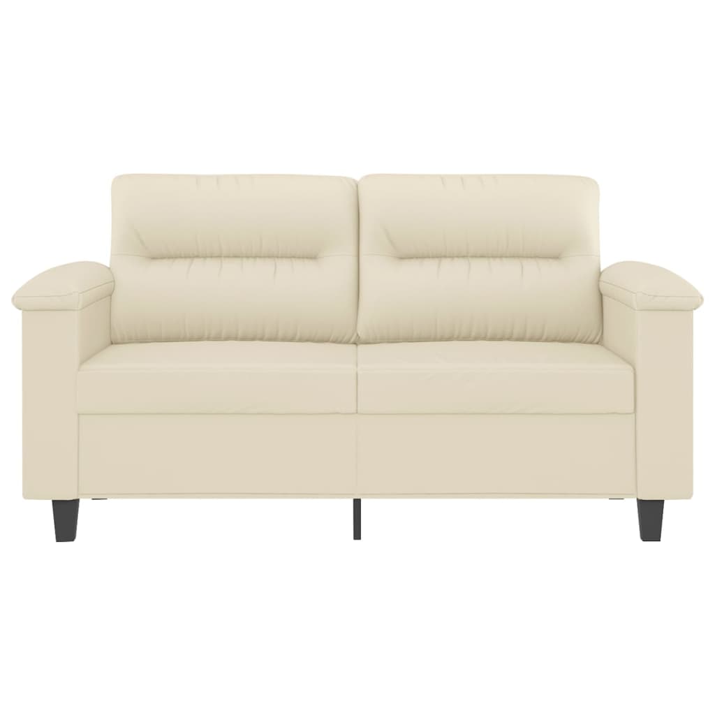 Tweezitsbank Kunstleer Kleurig 120 cm Crème