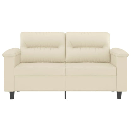 Tweezitsbank Kunstleer Kleurig 120 cm Crème