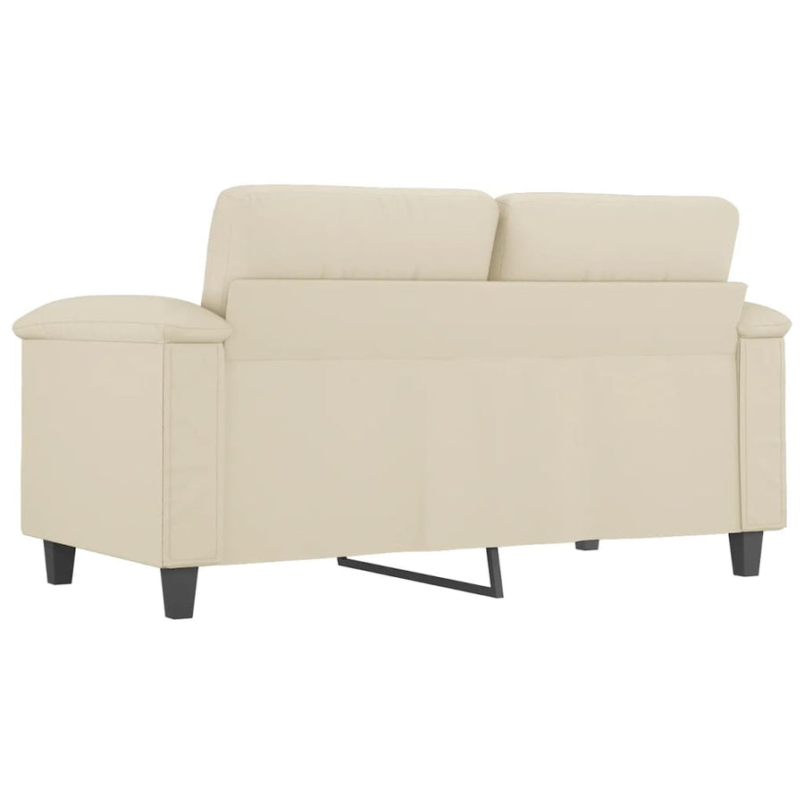 Tweezitsbank Kunstleer Kleurig 120 cm Crème