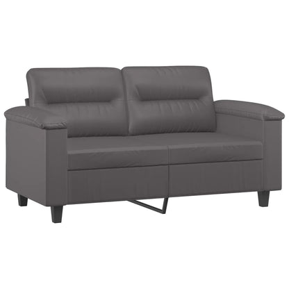 Tweezitsbank Kunstleer 120 cm Grijs
