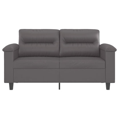Tweezitsbank Kunstleer 120 cm Grijs