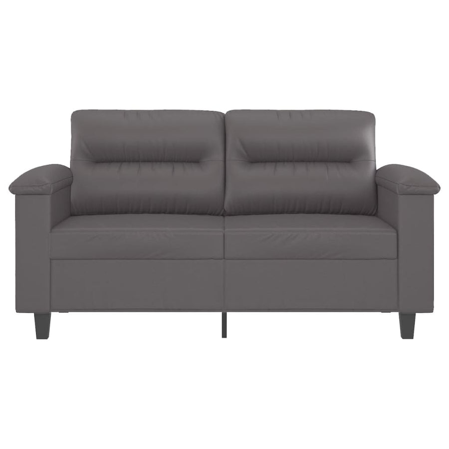 Tweezitsbank Kunstleer 120 cm Grijs