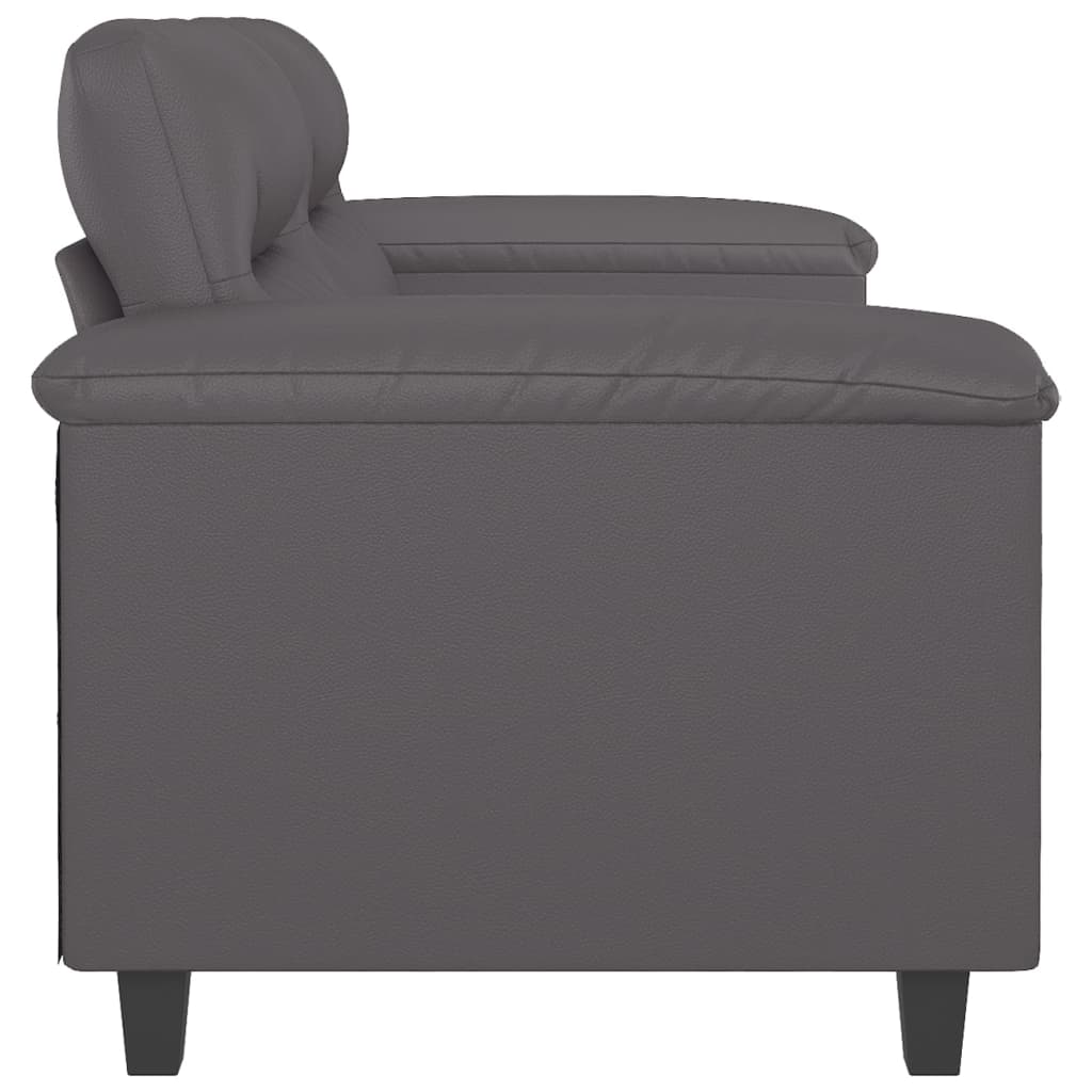 Tweezitsbank Kunstleer 120 cm Grijs