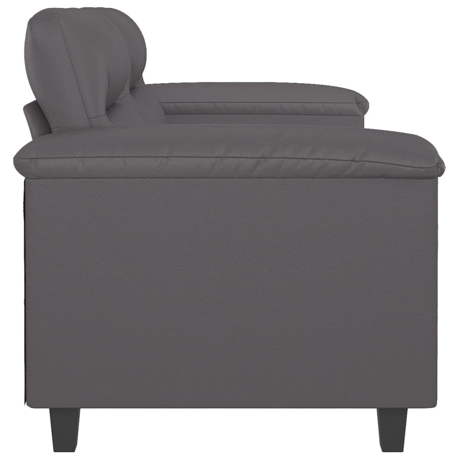 Tweezitsbank Kunstleer 120 cm Grijs