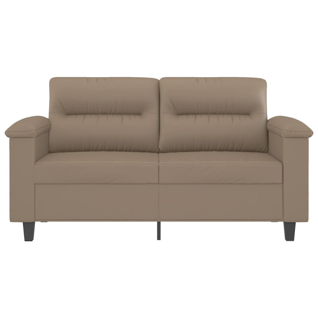 Tweezitsbank Kunstleer Kleurig 120 cm Cappuccino