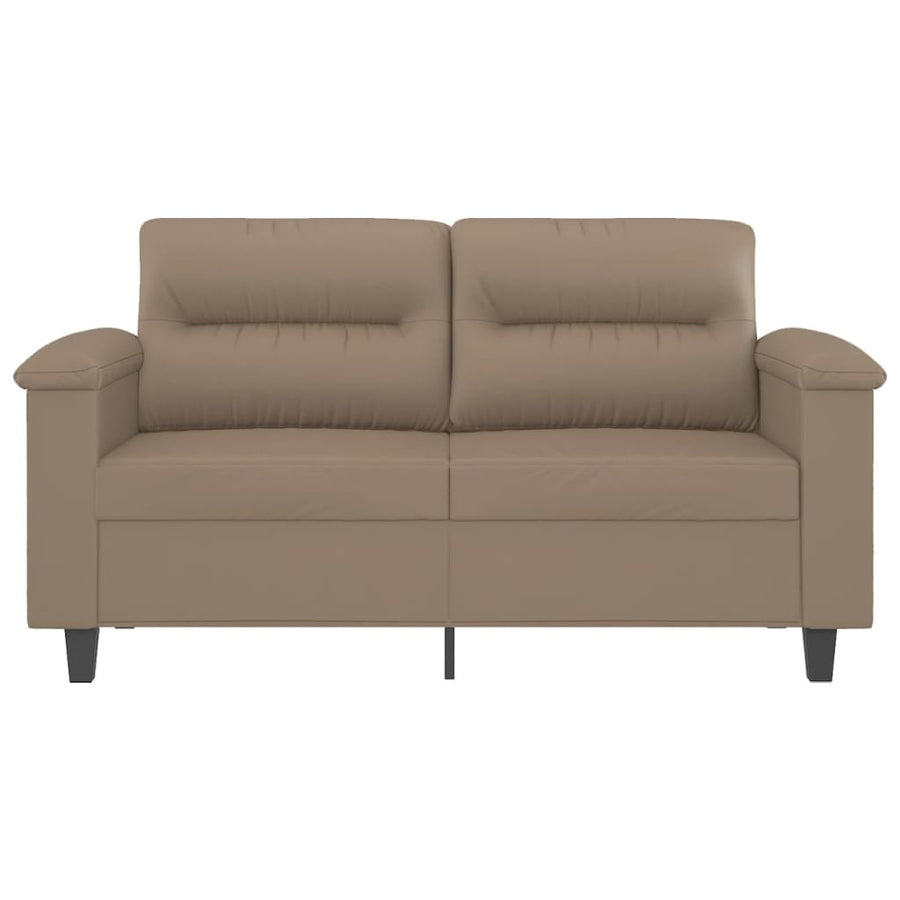 Tweezitsbank Kunstleer Kleurig 120 cm Cappuccino
