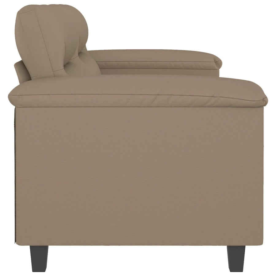 Tweezitsbank Kunstleer Kleurig 120 cm Cappuccino