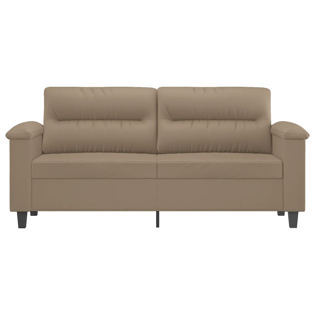 Tweezitsbank Kunstleer Kleurig 140 cm Cappuccino