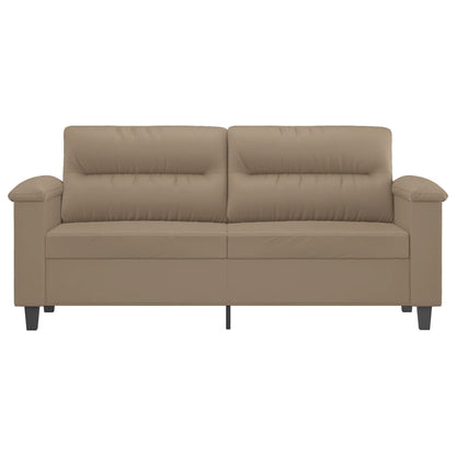 Tweezitsbank Kunstleer Kleurig 140 cm Cappuccino