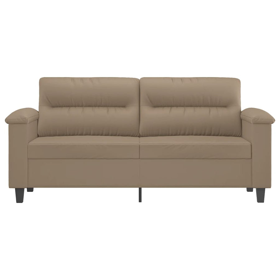 Tweezitsbank Kunstleer Kleurig 140 cm Cappuccino