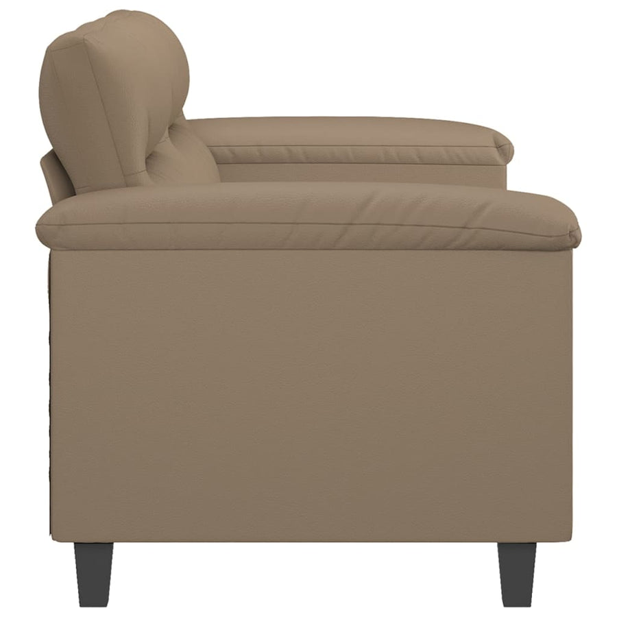 Tweezitsbank Kunstleer Kleurig 140 cm Cappuccino