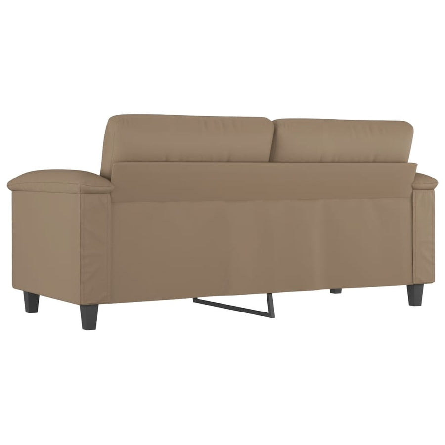 Tweezitsbank Kunstleer Kleurig 140 cm Cappuccino