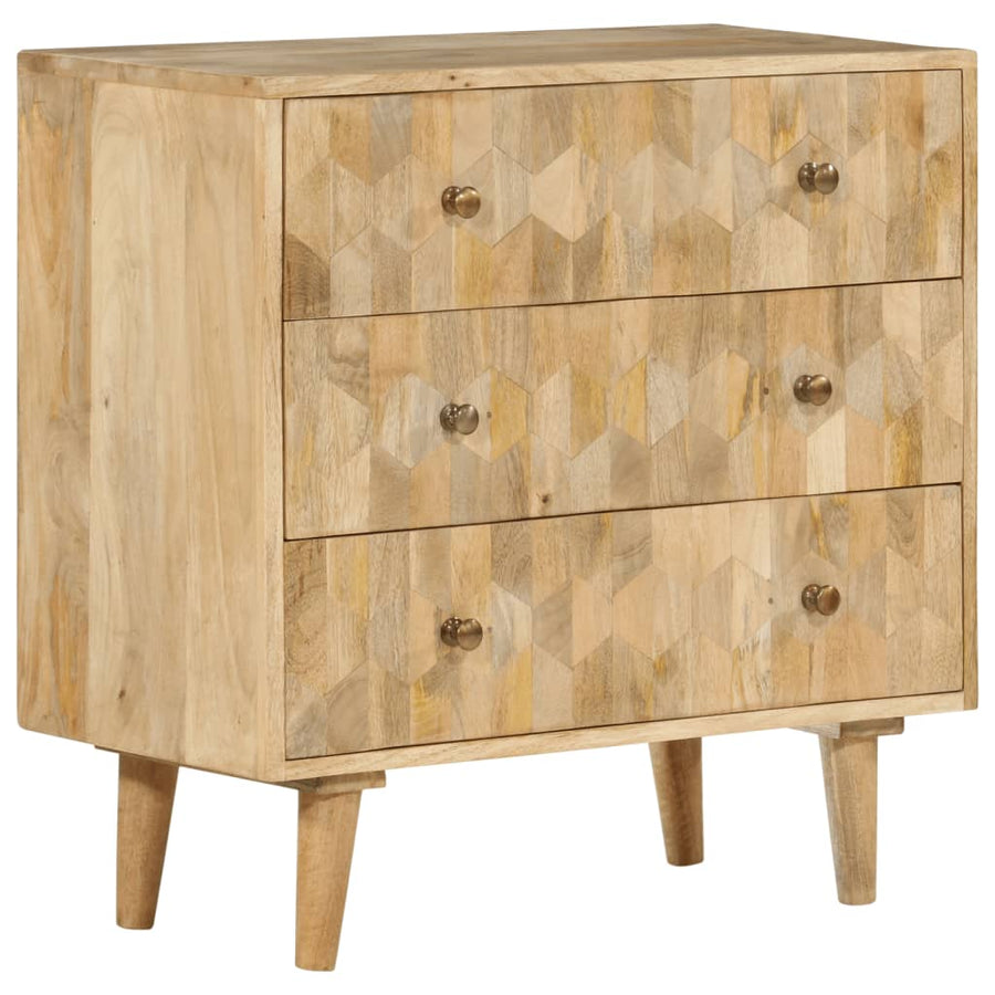 Ladekast 70x35x70 cm massief mangohout