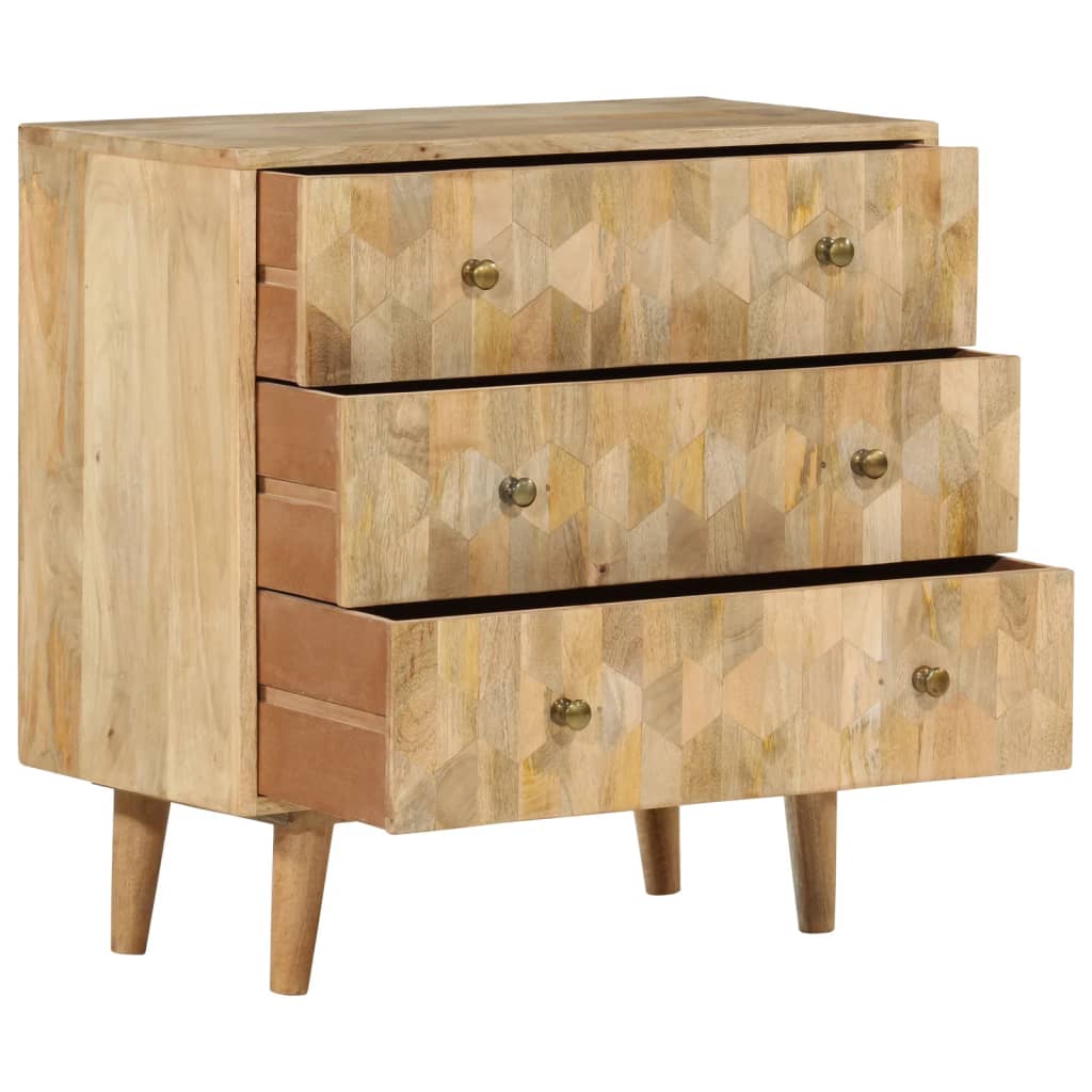 Ladekast 70x35x70 cm massief mangohout