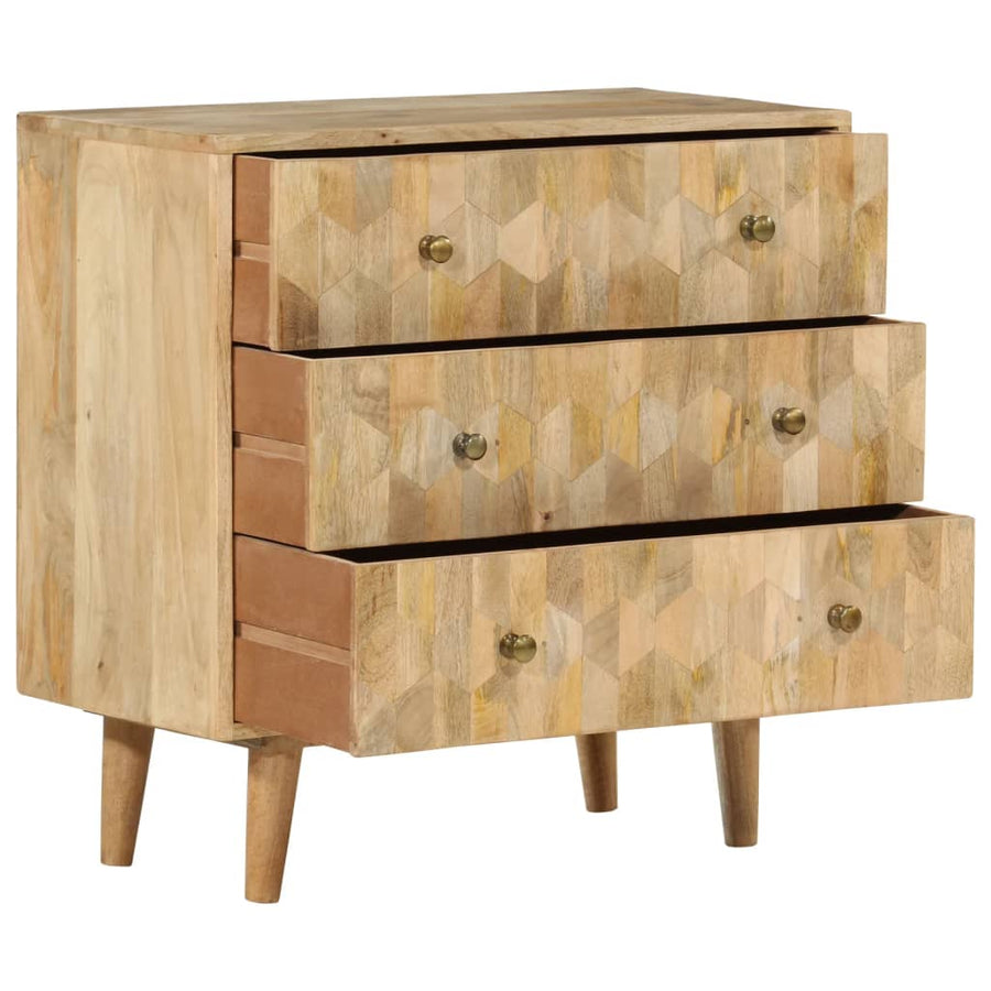 Ladekast 70x35x70 cm massief mangohout