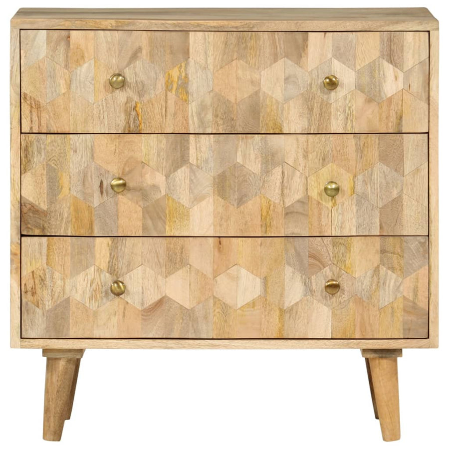Ladekast 70x35x70 cm massief mangohout
