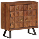 Chest of drawers 70x35x70 cm solid acacia wood honey brown