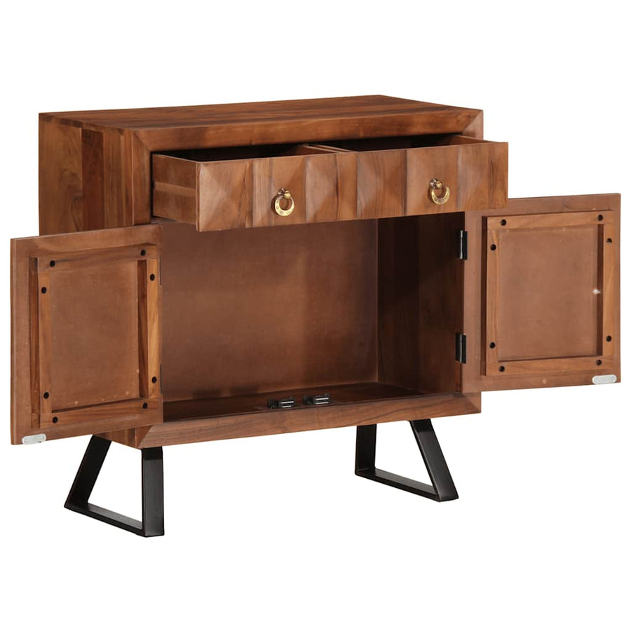 Ladekast 70X35X70 Cm Massief Acaciahout Honingbruin