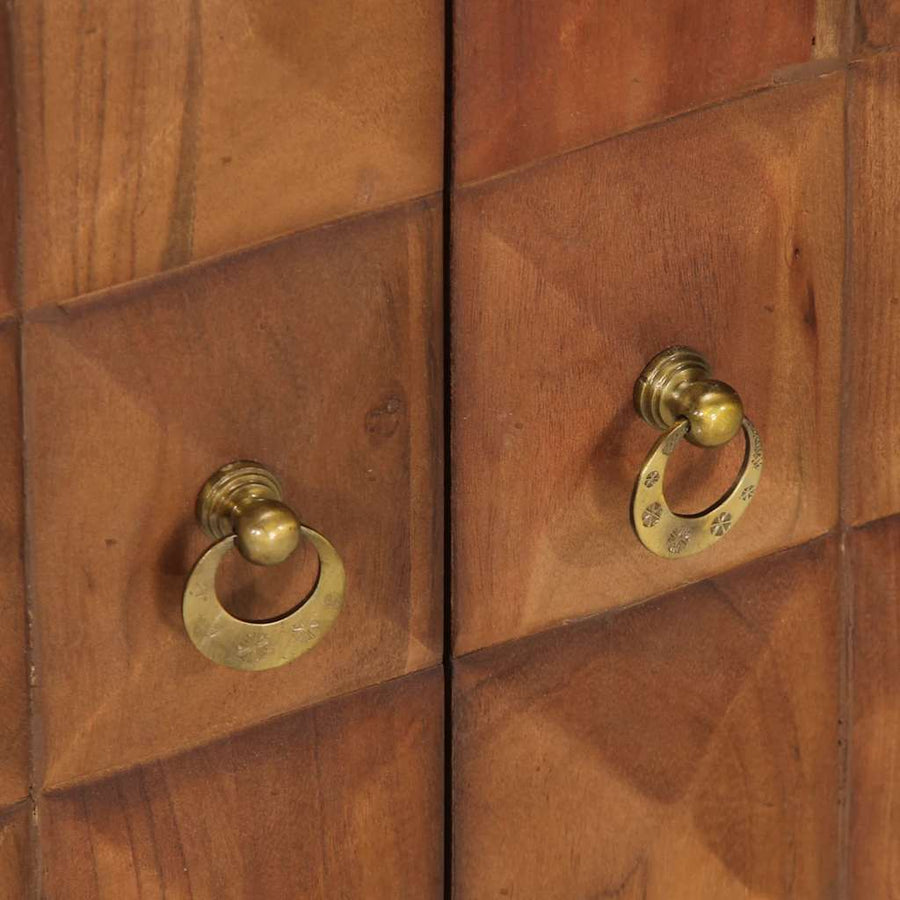 Ladekast 70X35X70 Cm Massief Acaciahout Honingbruin