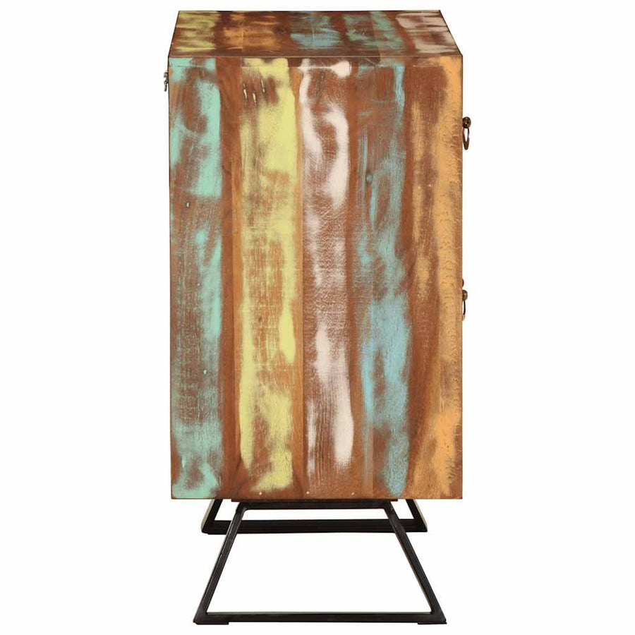 Ladekast 70x35x70 cm massief gerecycled hout meerkleurig
