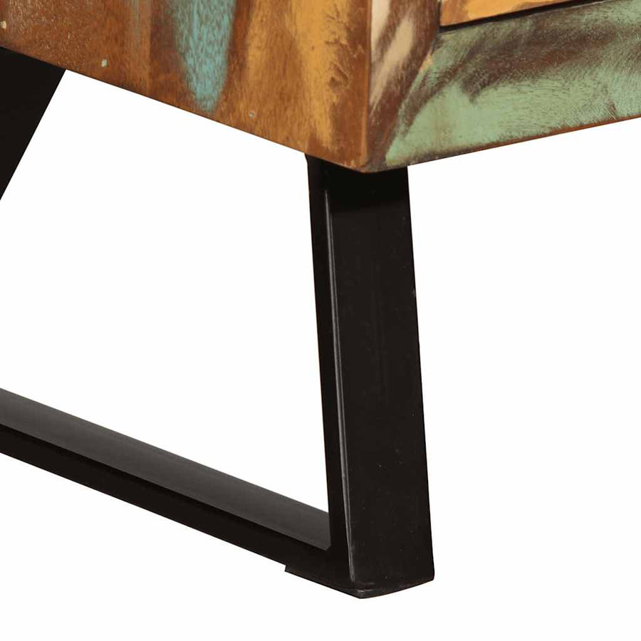 Ladekast 70x35x70 cm massief gerecycled hout meerkleurig