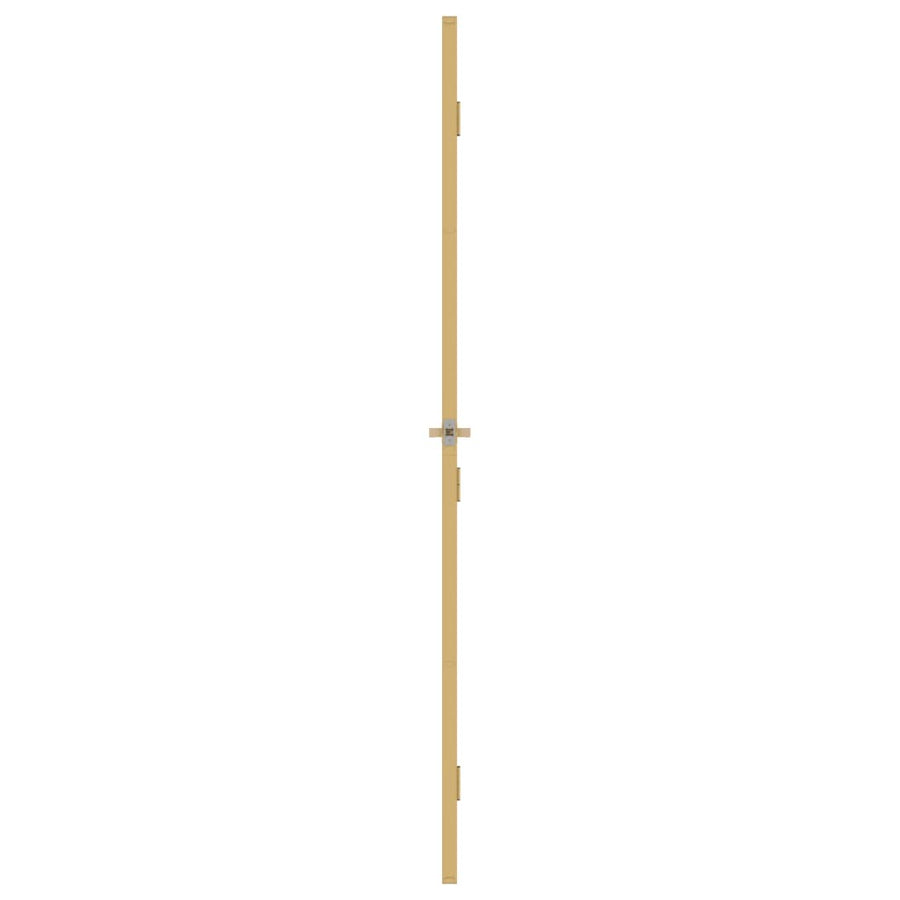 Binnendeur Smal 102,5X201,5 Cm Gehard Glas En Aluminium Goud