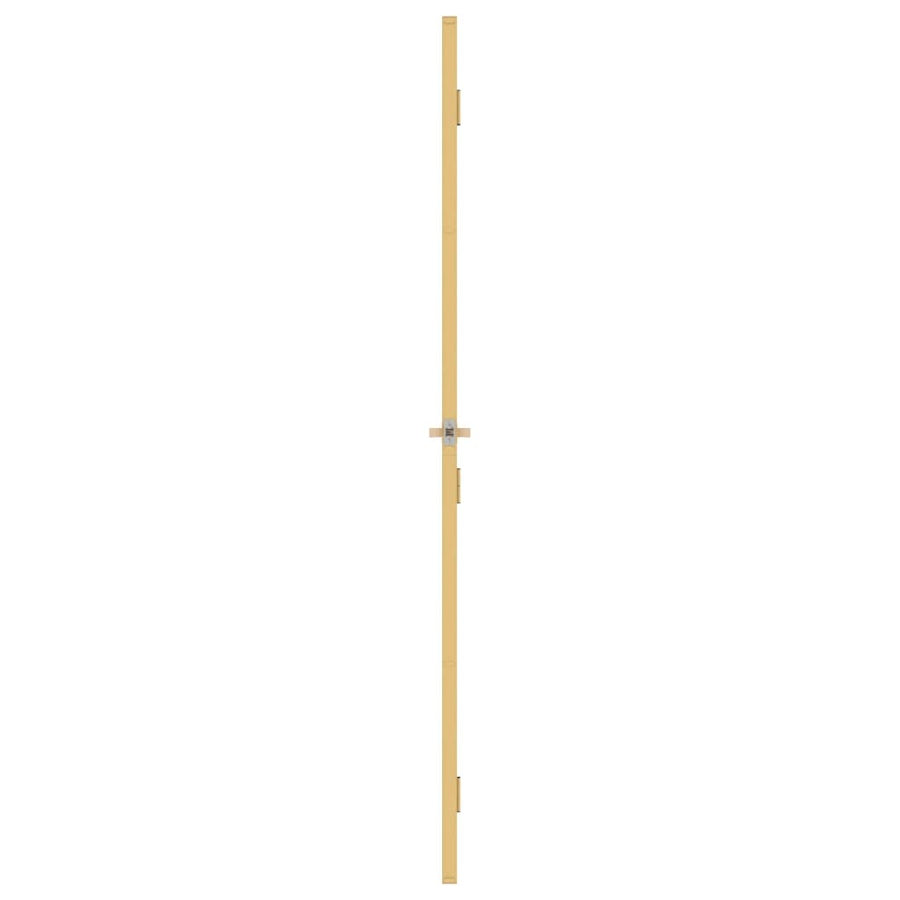Binnendeur Smal 83X201,5 Cm Gehard Glas En Aluminium Goudkleur