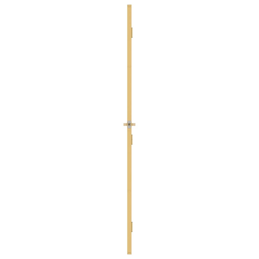 Binnendeur Smal 93X201,5 Cm Gehard Glas En Aluminium Goudkleur
