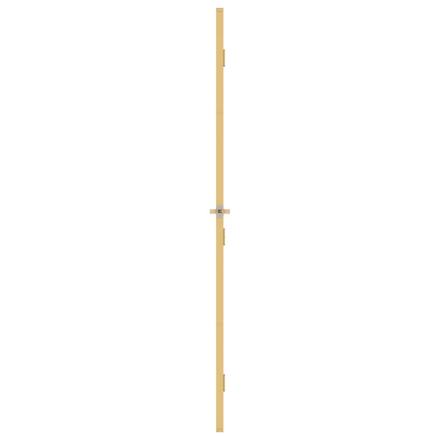 Binnendeur Smal 102,5X201,5 Cm Gehard Glas En Aluminium Goud